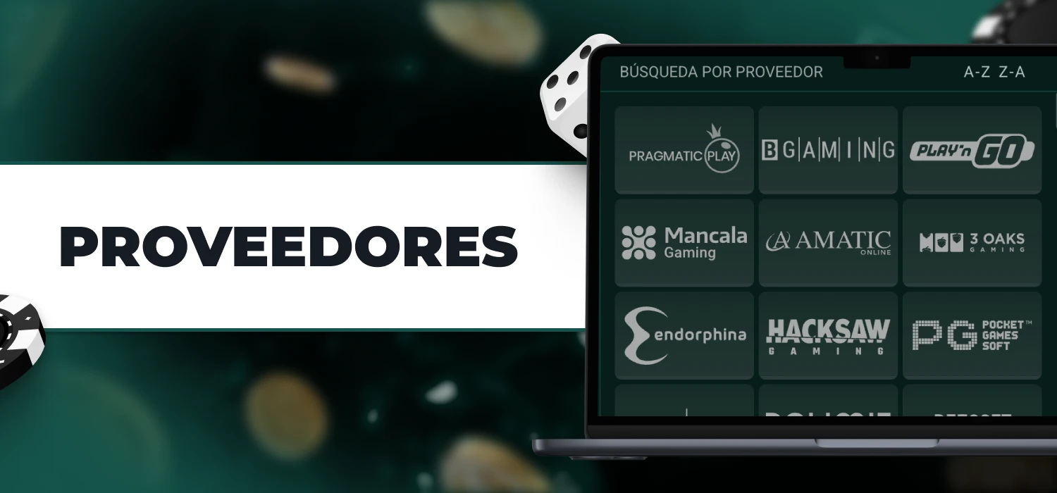 proveedores de juegos en SpinBetter